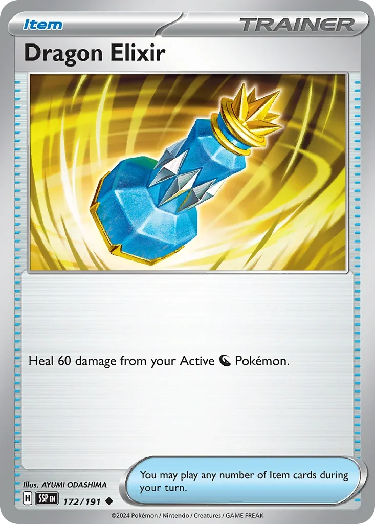 Dragon Elixir 172/167 Pokemon card from Surging Sparks set