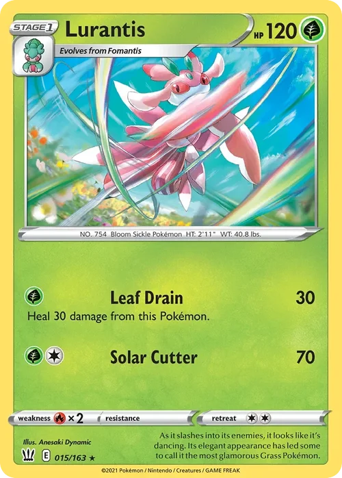 Lurantis 15 Pokemon card from Battle Styles set
