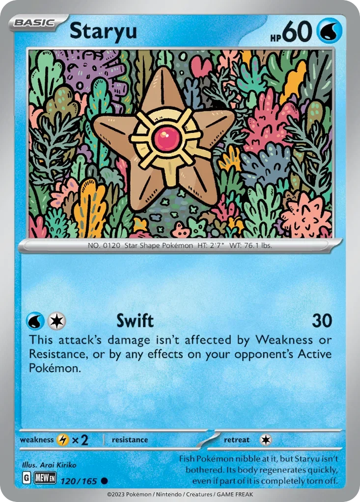 Staryu 120 Pokémon card