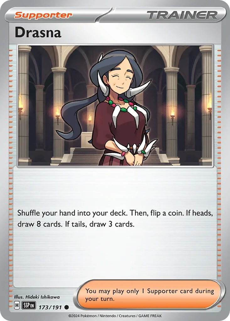 Drasna 173/167 Pokemon card from Surging Sparks set