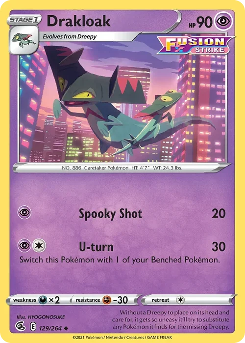 129/264 from Fusion Strike Uncommon Pokemon Card