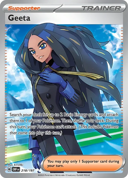 218/197 from Obsidian Flames Ultra Rare Pokemon Card