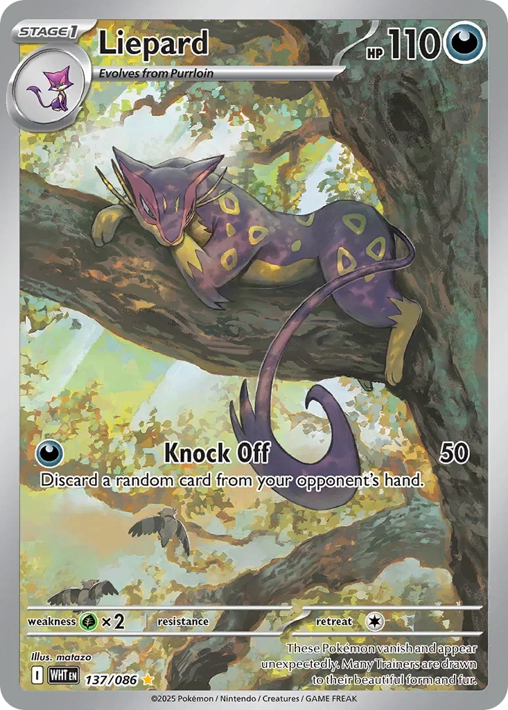 Liepard 137 Pokemon card from White Flare set