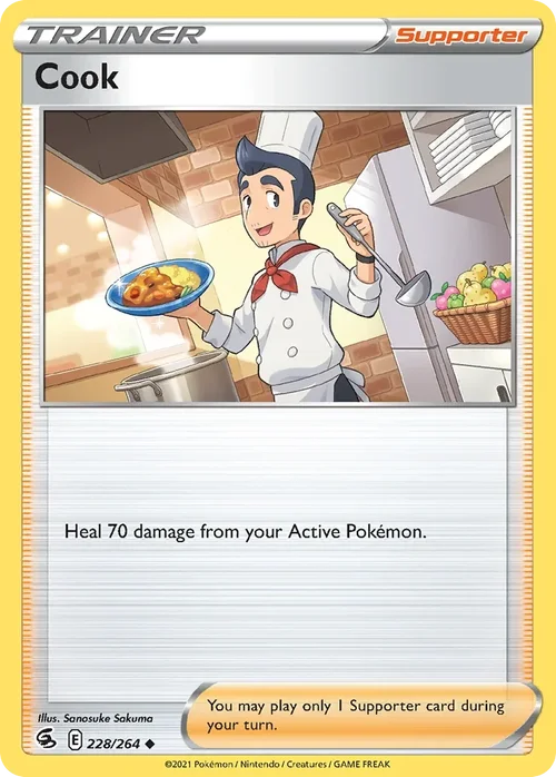 Cook 228 Pokemon card from Fusion Strike set