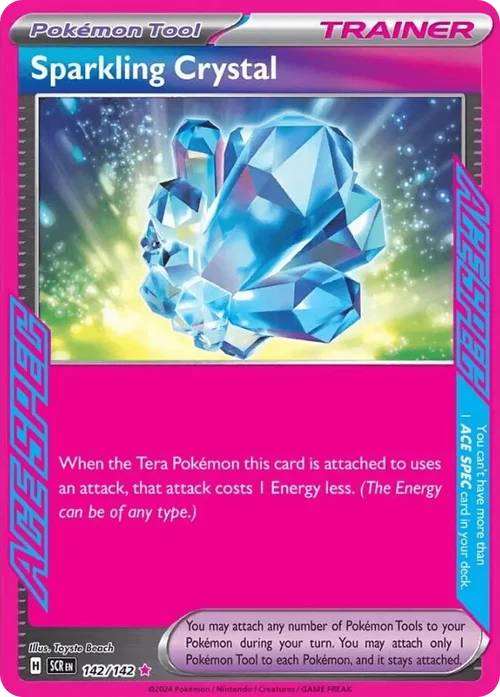 Sparkling Crystal 142 Pokemon card from Stellar Crown set