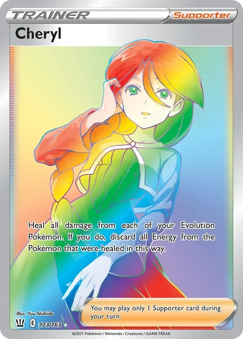 173/163 from Battle Styles Rainbow Rare Trainer Card