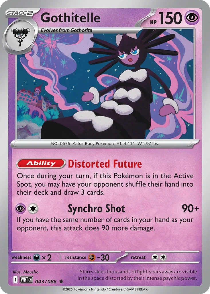 Gothitelle 43 Pokemon card from White Flare set