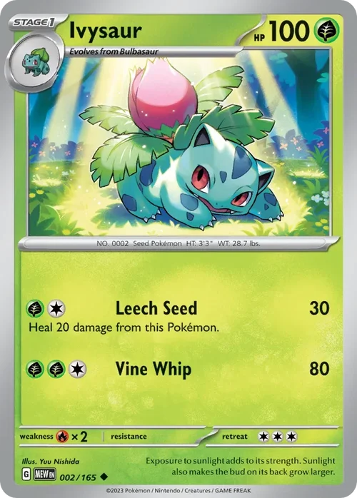 002/165 from 151 Uncommon Pokemon Card