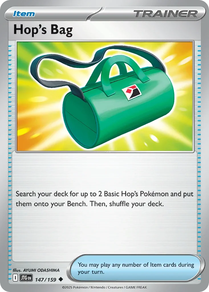 Hop's Bag 147 Pokémon card from JTG set