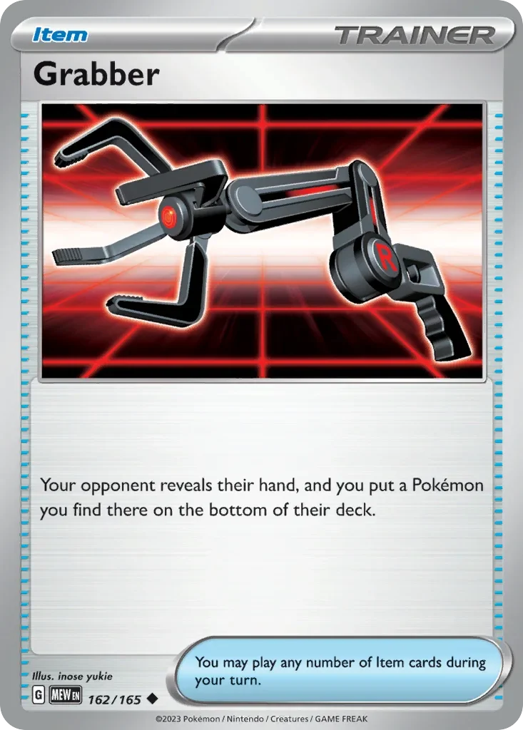 Grabber 162 Pokémon card