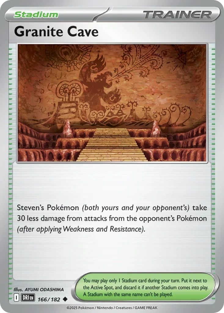 Granite Cave 166 Pokemon card from Destined Rivals set