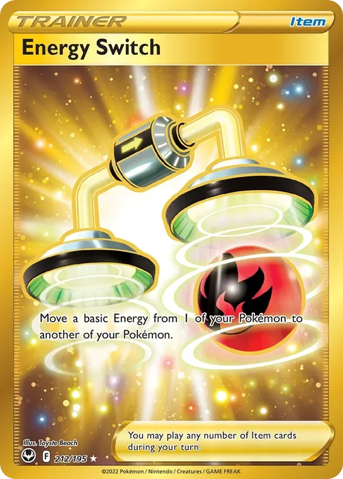 Energy Switch 212 Pokemon card from Silver Tempest set