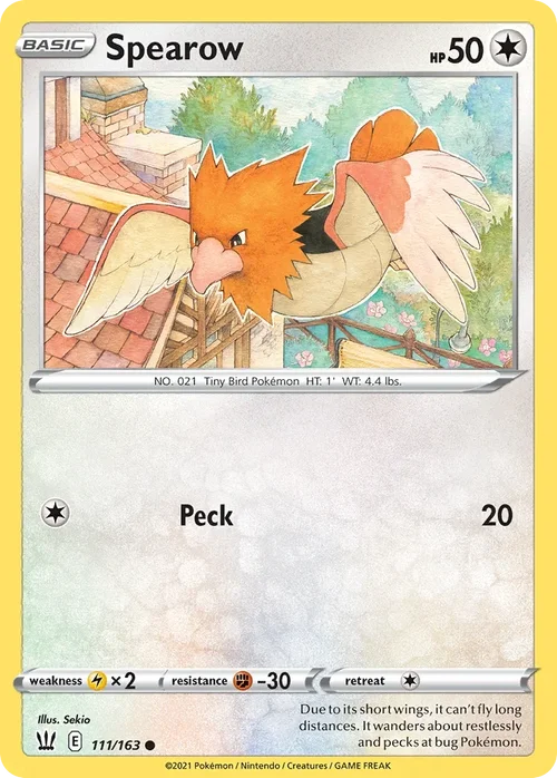 111/163 from Battle Styles Common Pokemon Card