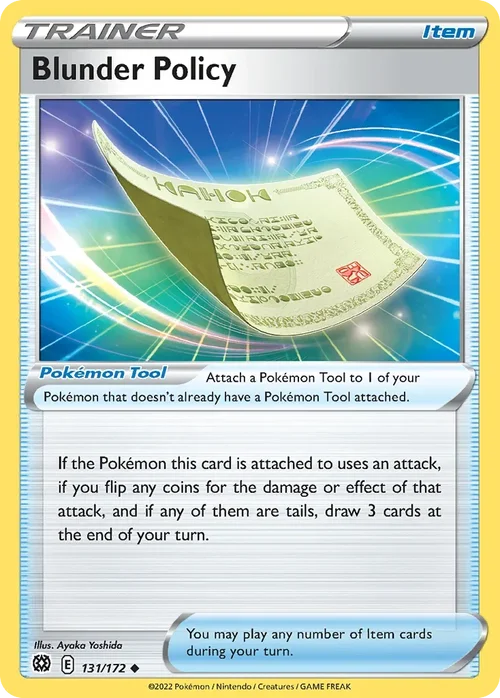 Blunder Policy 131 Pokemon card from Brilliant Stars set