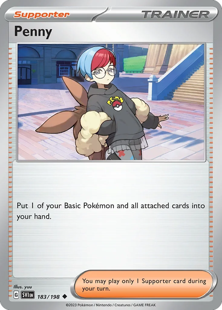 Penny 183 Pokemon card from Scarlet & Violet set