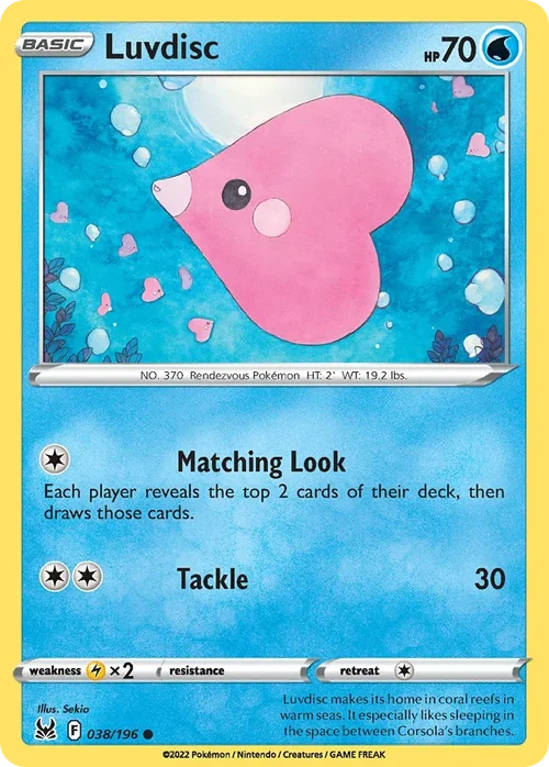 038/196 from Lost Origin Common Pokemon Card