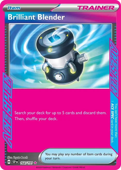 164/191 from Surging Sparks Card List ACE SPEC Rare Pokemon Card