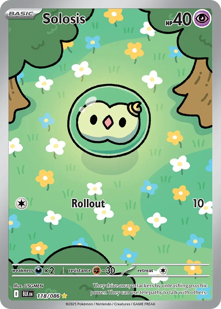 Solosis 118 Pokémon card - Illustration Rare
