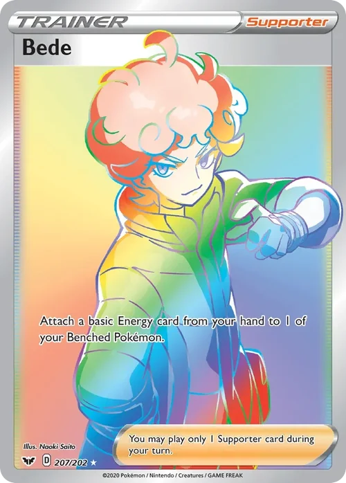 207/202 from Sword & Shield Rainbow Rare Trainer Card