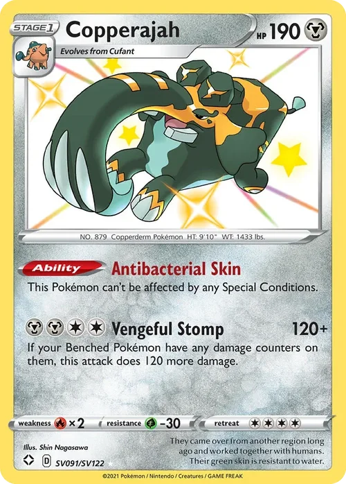 Copperajah SV091 Pokemon card from Shining Fates set
