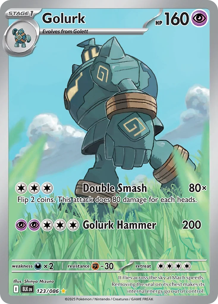 Golurk 123 Pokémon card - Illustration Rare