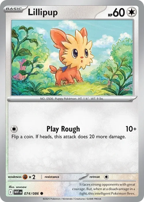 074/086 from White Flare Common Pokemon Card