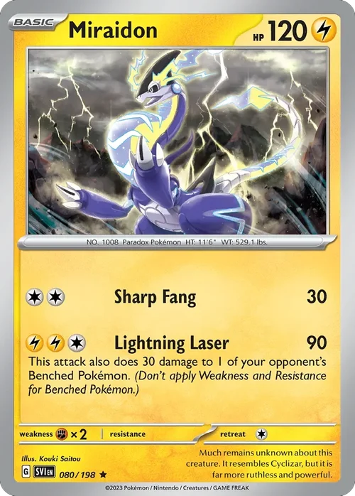 080/198 from Scarlet & Violet Rare Pokemon Card