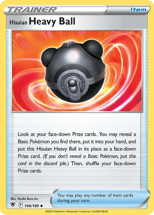 Hisuian Heavy Ball 146 Pokémon card from Astral Radiance set