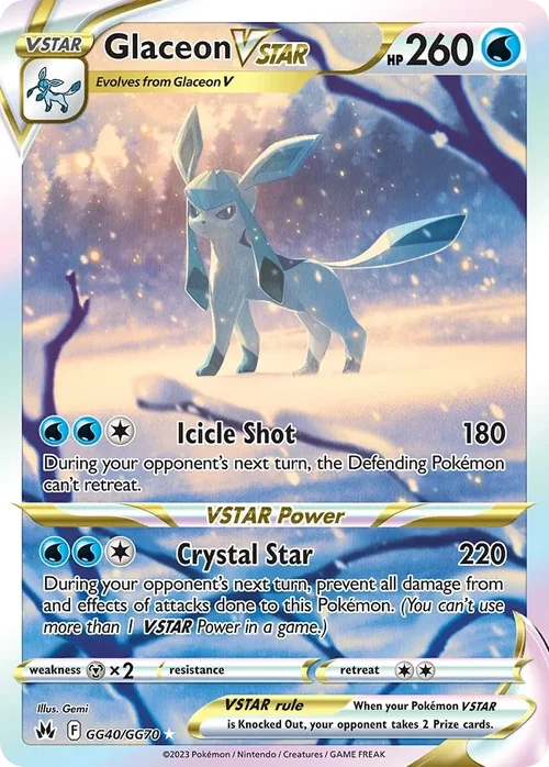 Crown Zenith - Glaceon VSTAR GG40
