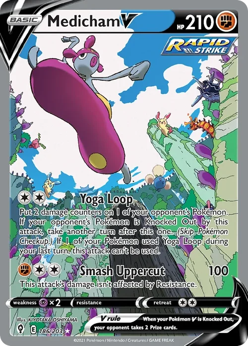 186/203 from Evolving Skies Alternate Art Pokemon Card