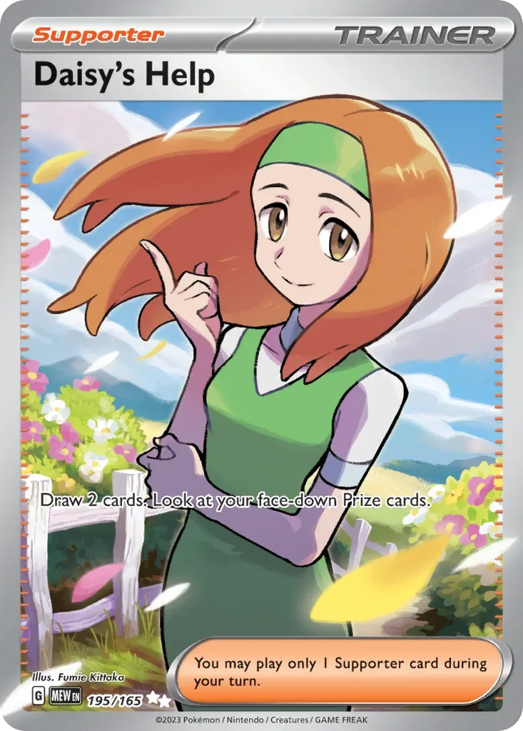 Daisy's Help 195 Pokémon card