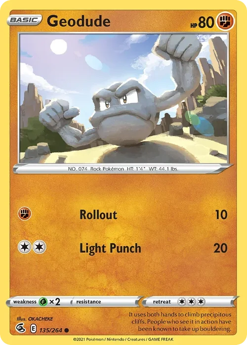 135/264 from Fusion Strike Common Pokemon Card