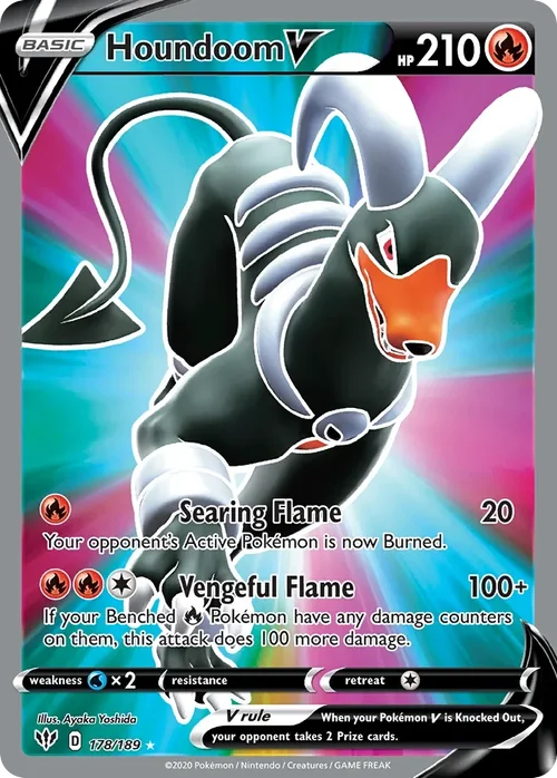178/189 from Darkness Ablaze Full Art Pokemon Card