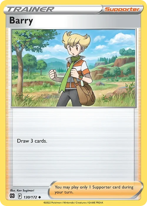 Barry 130 Pokemon card from Brilliant Stars set