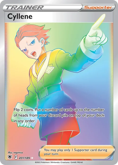 201/189 from Astral Radiance Rainbow Rare Trainer Card