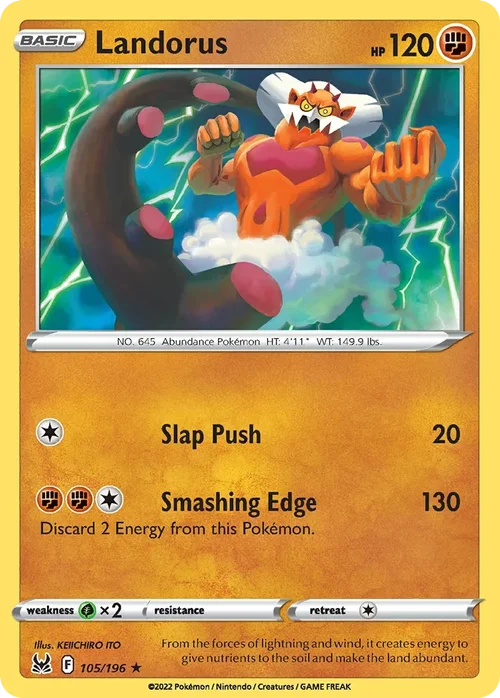 105/196 from Lost Origin Rare Pokemon Card