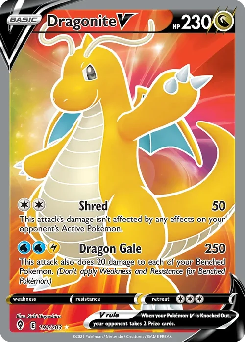 191/203 from Evolving Skies Full Art Pokemon Card