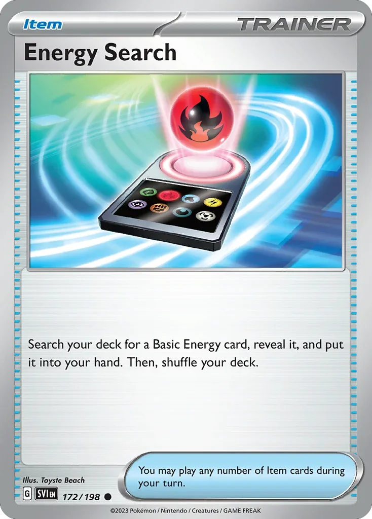 Energy Search 172 Pokemon card from Scarlet & Violet set