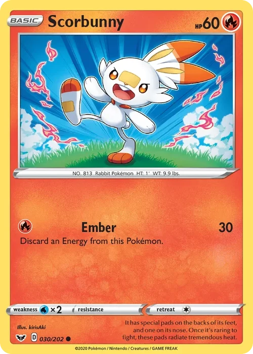 030/202 from Sword & Shield Common Pokemon Card