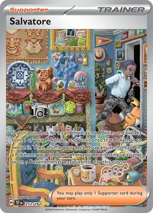 Salvatore 212 Pokemon card from Temporal Forces set