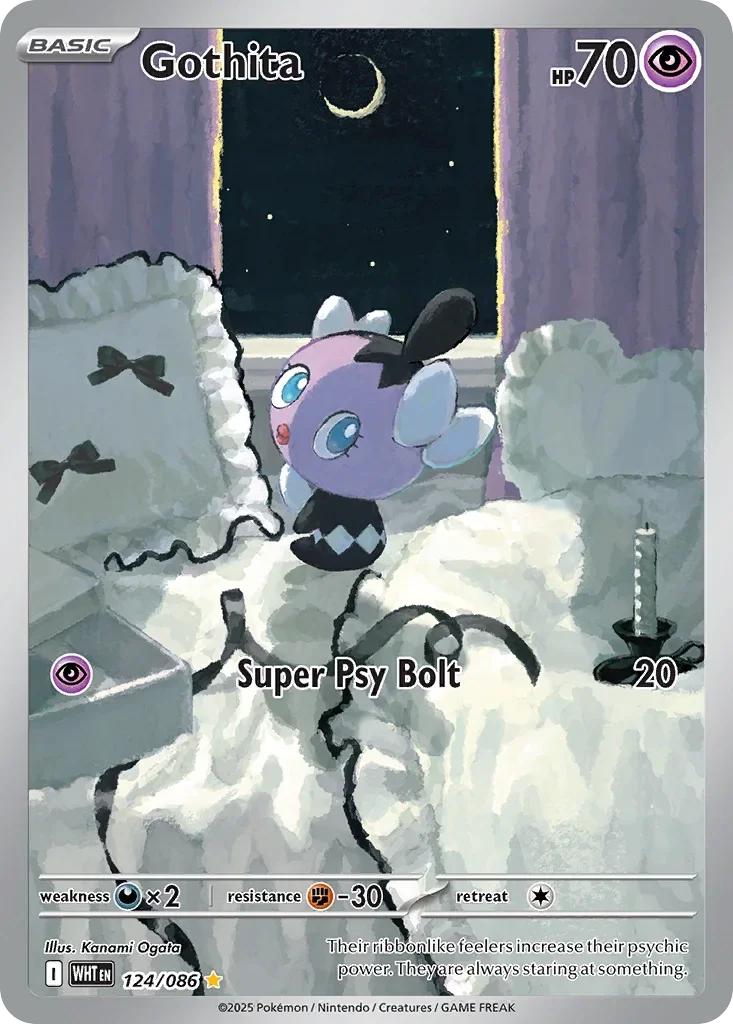 Gothita 124 Pokemon card from White Flare set