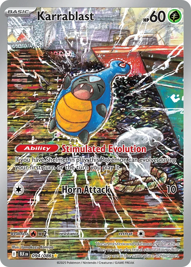 Karrablast 94 Pokémon card - Illustration Rare