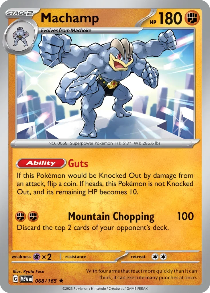 Machamp 068 Pokémon card
