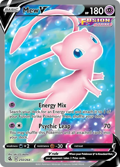 250/264 from Fusion Strike Full Art Pokemon Card