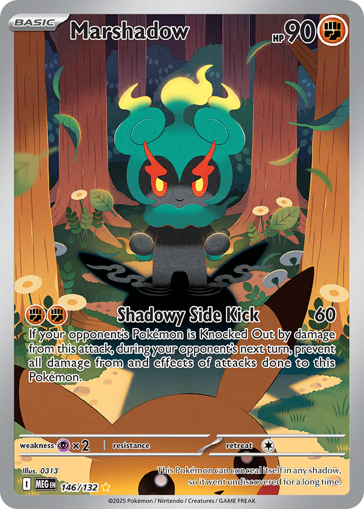 Marshadow 146 Pokemon card from Mega Evolution set