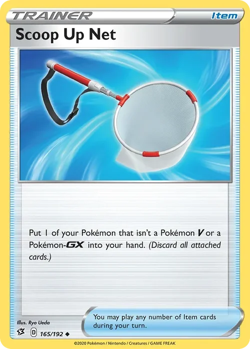 Scoop Up Net 165 Pokemon card from Rebel Clash set