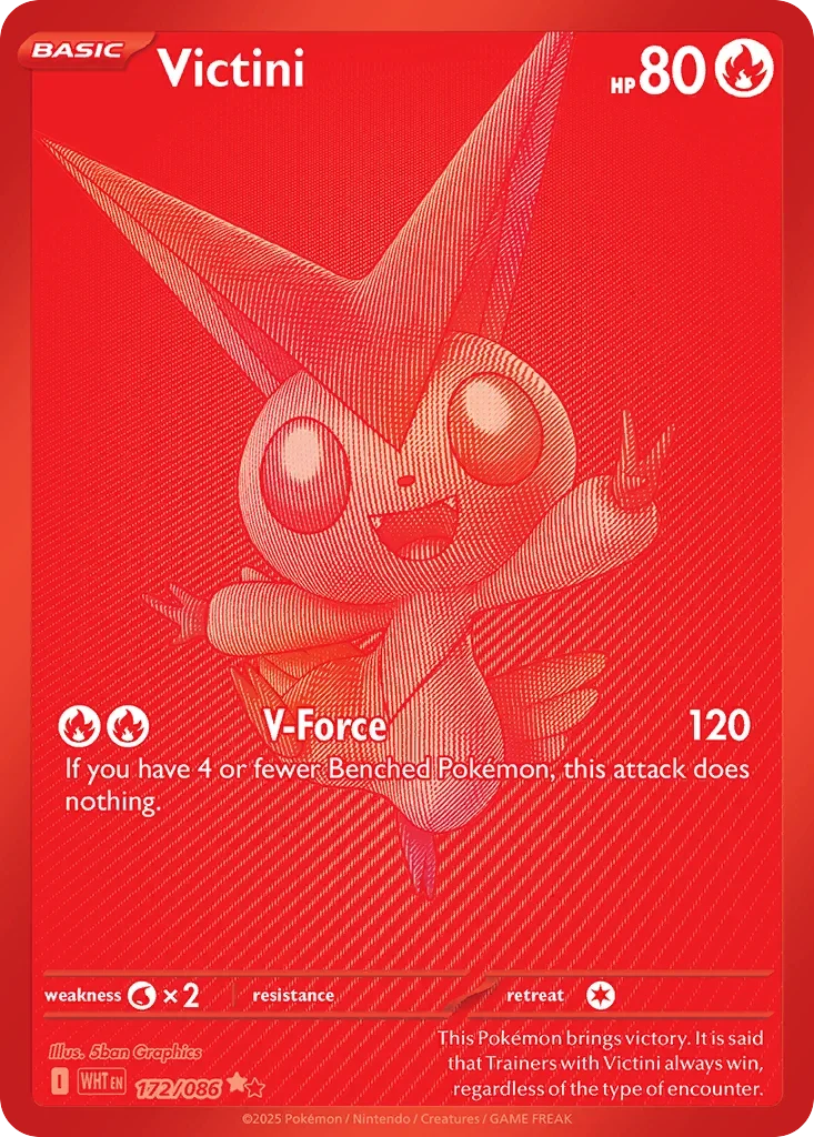 Victini 172 Pokemon card from White Flare set