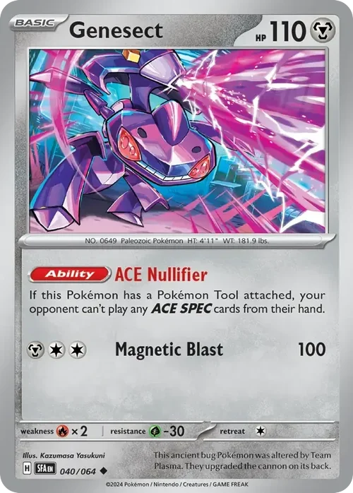 Genesect 40 Pokemon card from Shrouded Fable set