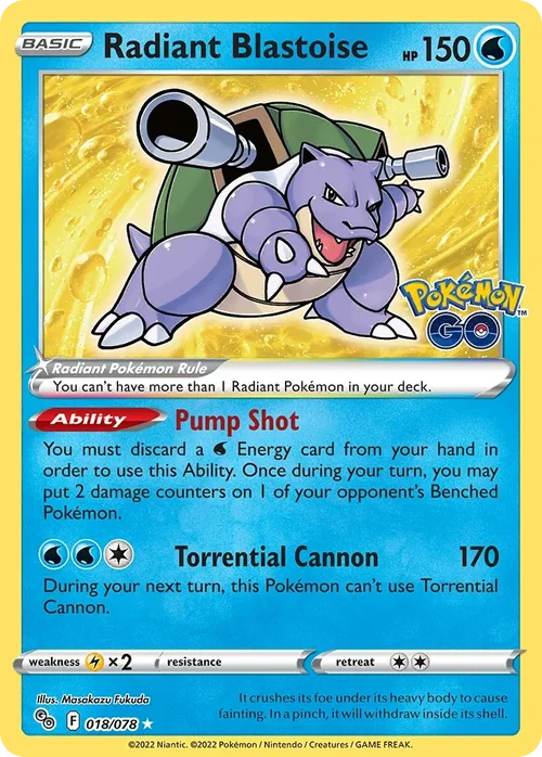 018/078 from Pokemon GO Radiant Rare Pokemon Card