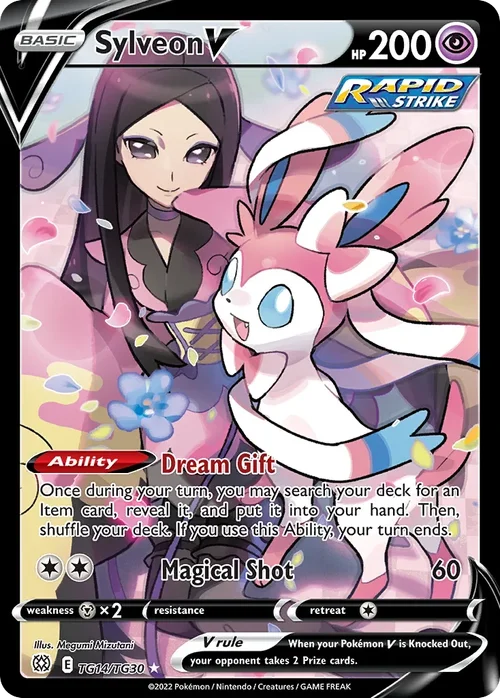 Sylveon V 014 Pokemon card from Brilliant Stars set